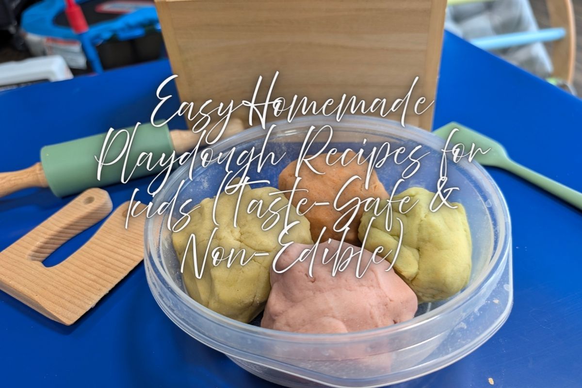 Easy Homemade Playdough Recipes for kids (Taste-Safe & Non-Edible)
